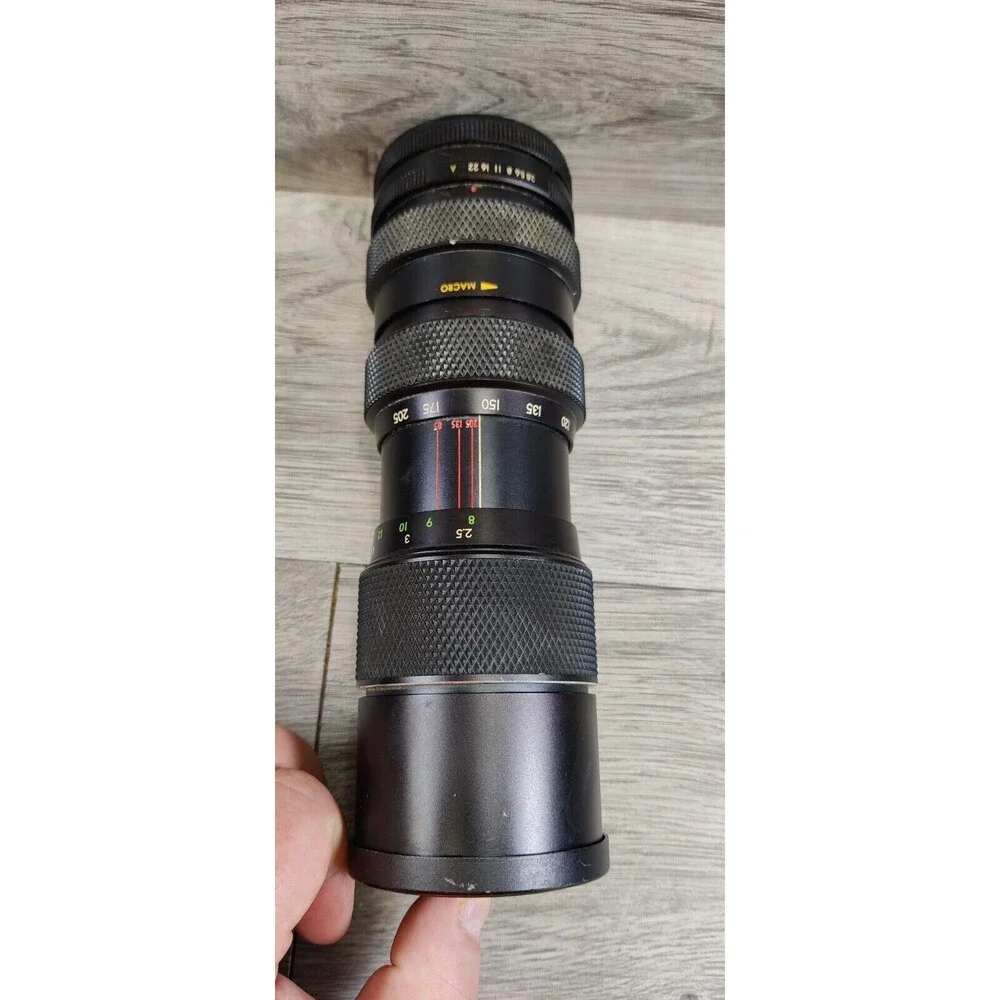 Vintage Soligor 85-205mm f3.8 Zoom Lens Canon FD Mount w/ Original Box PARTS